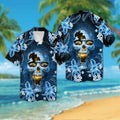 Los Angeles Chargersskull Short Sleeve Button Up - Adult & Kids T-Shirts, Sweatshirts & Hoodies apparel design preview 1