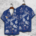 Los Angeles Dodgers #1 Fan Collage Hawaiian - Adult & Kids T-Shirts, Sweatshirts & Hoodies apparel design preview 1