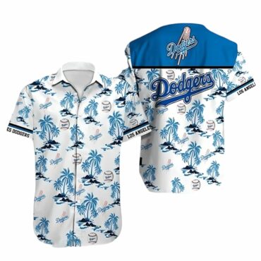 Los Angeles Dodgers Island Vibes Hawaiian - Adult & Kids T-Shirts, Sweatshirts & Hoodies apparel design preview 1