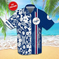 Los Angeles Dodgers Personalized Hibiscus Hawaiian - Adult & Kids T-Shirts, Sweatshirts & Hoodies apparel design preview 1