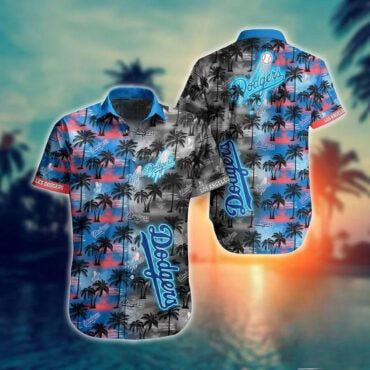 Los Angeles Dodgers Tropical Twilight Hawaiian - Adult & Kids T-Shirts, Sweatshirts & Hoodies apparel design preview 1