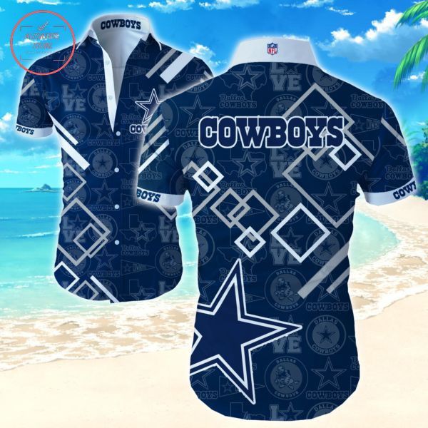 Love Dallas Cowboys Team Hawaiian Design - Adult & Kids T-Shirts, Sweatshirts & Hoodies apparel design preview 1