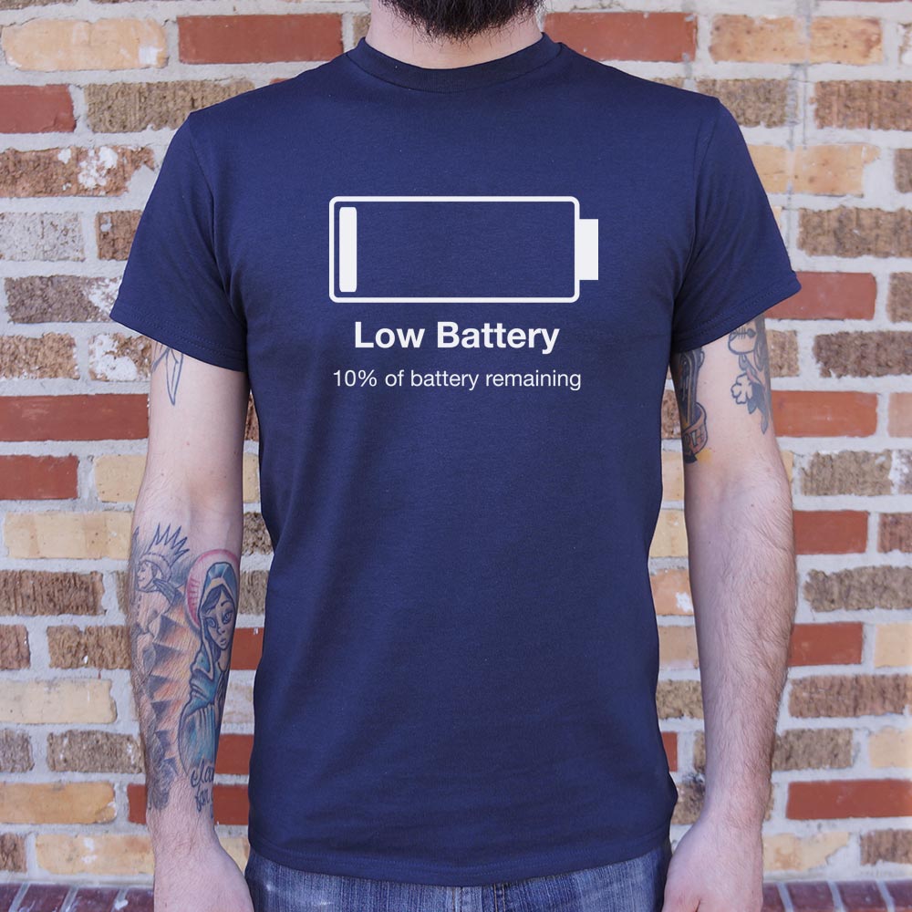 Low Battery - Adult & Kids T-Shirts, Sweatshirts & Hoodies apparel design preview 1