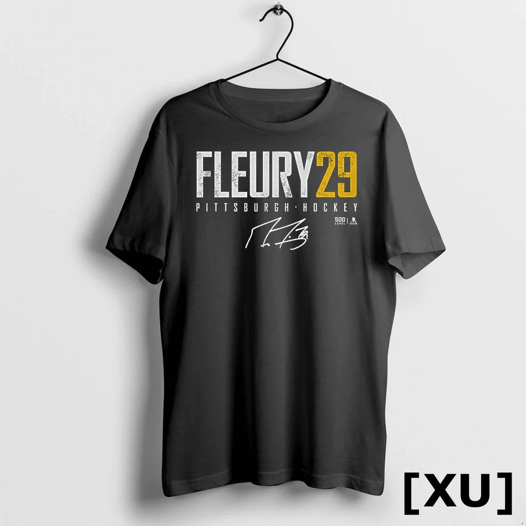 Marc Andre Fleury Pittsburgh Hockey 08 Sweater - Adult & Kids T-Shirts, Sweatshirts & Hoodies apparel design preview 1
