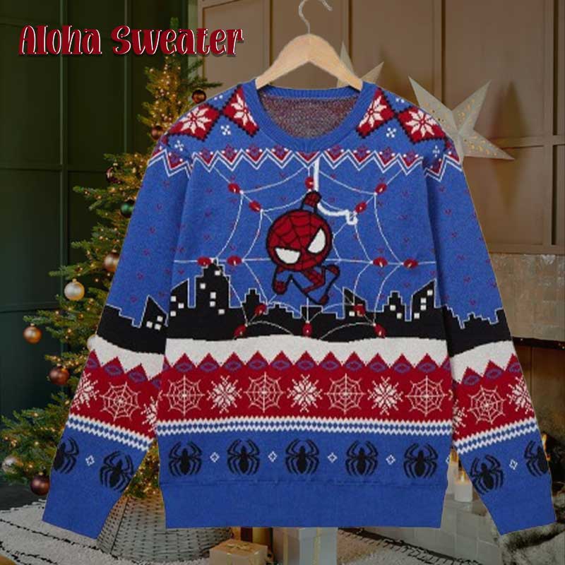 Webbing Man Spider Man Fan Ugly Christmas Sweater - Holiday Gift product image 5