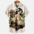 Men Women's Vintage Beauty Car Hawaiian - Adult & Kids T-Shirts, Sweatshirts & Hoodies apparel design preview 1