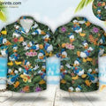 Men's Donald Duck Hawaiian Tropical Paradise Button - Adult & Kids T-Shirts, Sweatshirts & Hoodies apparel design preview 1