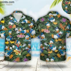 Men's Donald Duck Hawaiian Tropical Paradise Button - Adult & Kids T-Shirts, Sweatshirts & Hoodies apparel design preview 1