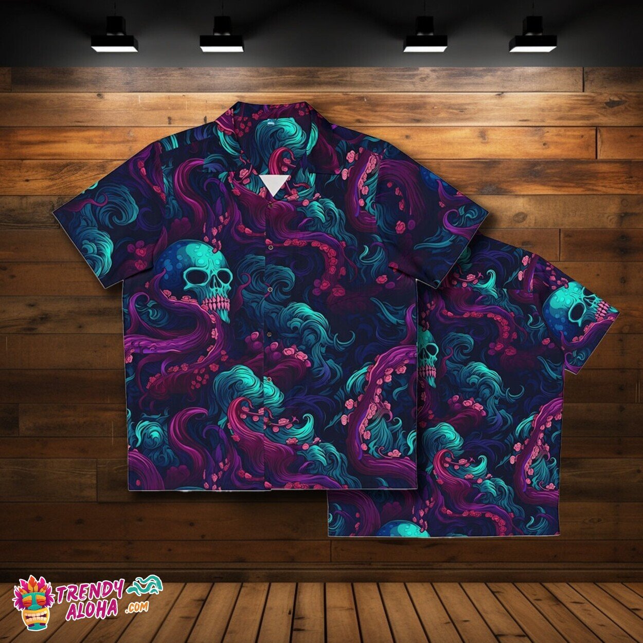 Men's Eldritch Horror Shadows at Sea Hawaiian Monster - Adult & Kids T-Shirts, Sweatshirts & Hoodies apparel design preview 1