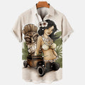 Men's Hawaiian Beauty Car Casual Print Trendy For - Adult & Kids T-Shirts, Sweatshirts & Hoodies apparel design preview 1