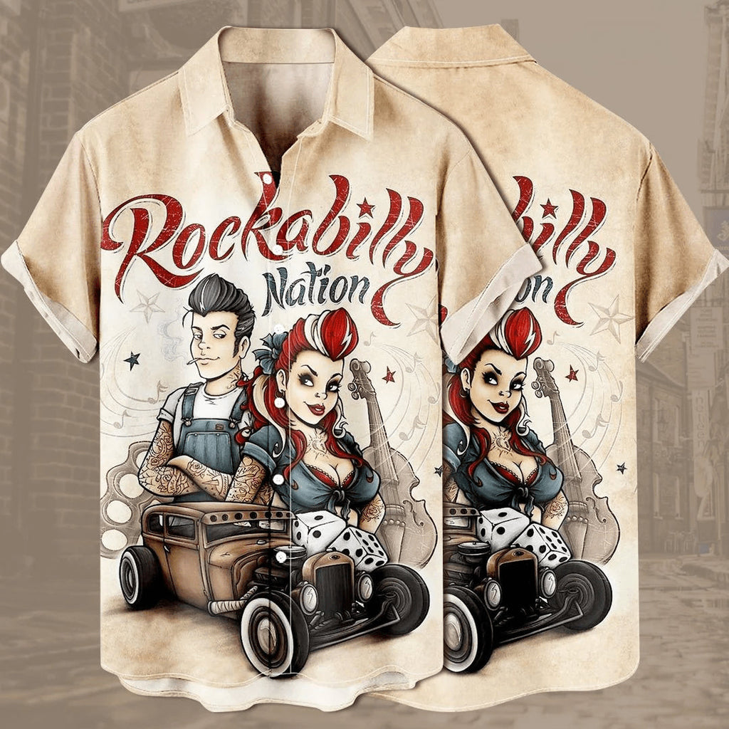 Men's Simple Casual Music Rock Car Print Loose - Adult & Kids T-Shirts, Sweatshirts & Hoodies apparel design preview 1