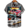 Men's Vintage Cars Print Casual Short Sleeve Trendy - Adult & Kids T-Shirts, Sweatshirts & Hoodies apparel design preview 1