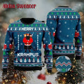 Merry Krampus Naughty Brats Ugly Christmas Sweater - Holiday Gift product image