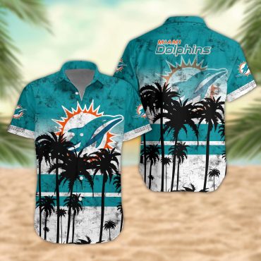 Miami Dolphins Desert Sunset Hawaiian - Adult & Kids T-Shirts, Sweatshirts & Hoodies apparel design preview 1