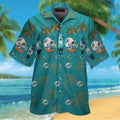 Miami Dolphins Short Sleeve Button Up Tropical - Adult & Kids T-Shirts, Sweatshirts & Hoodies apparel design preview 1