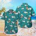Miami Dolphins Short Sleeve Button Up Tropical - Adult & Kids T-Shirts, Sweatshirts & Hoodies apparel design preview 1