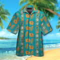 Miami Dolphins Short Sleeve Button Up Tropical - Adult & Kids T-Shirts, Sweatshirts & Hoodies apparel design preview 1