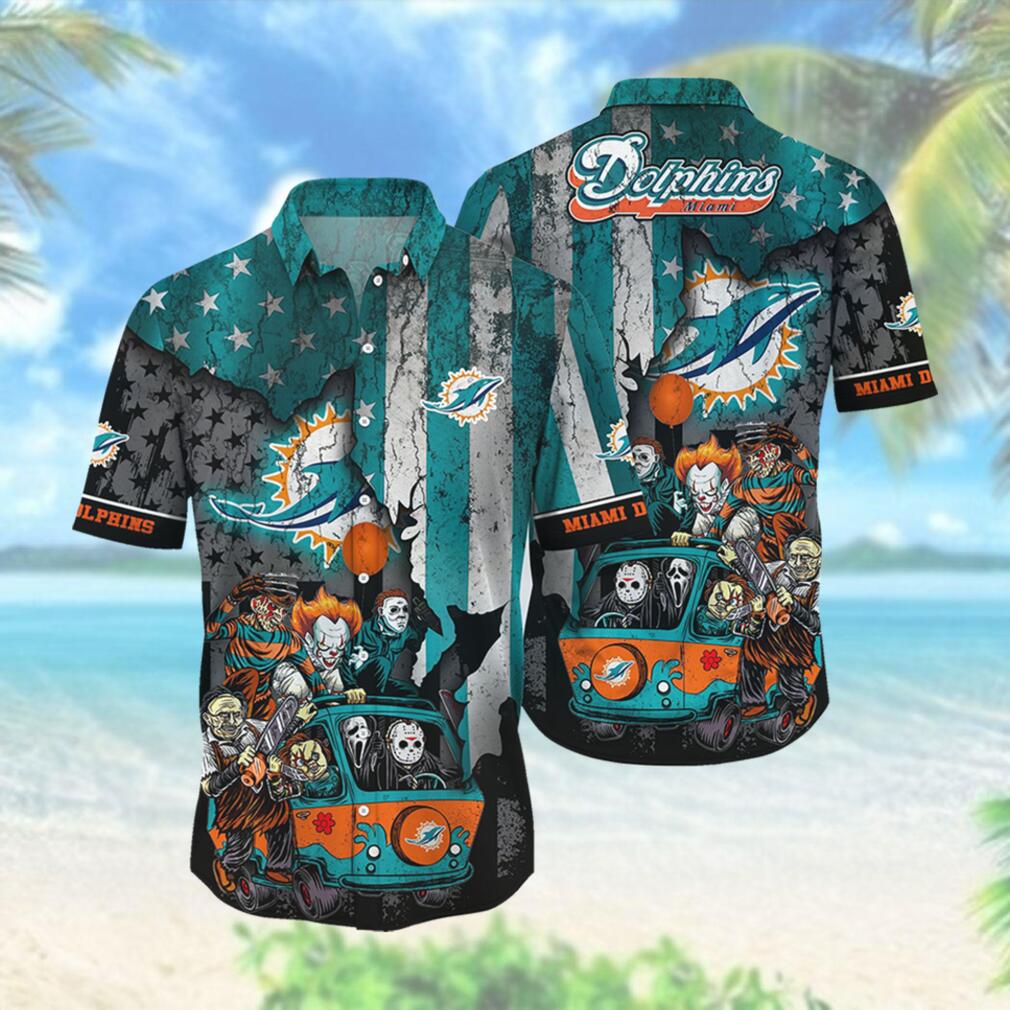 Miami Dolphins Team Hawaiian Unique Design - Adult & Kids T-Shirts, Sweatshirts & Hoodies apparel design preview 1