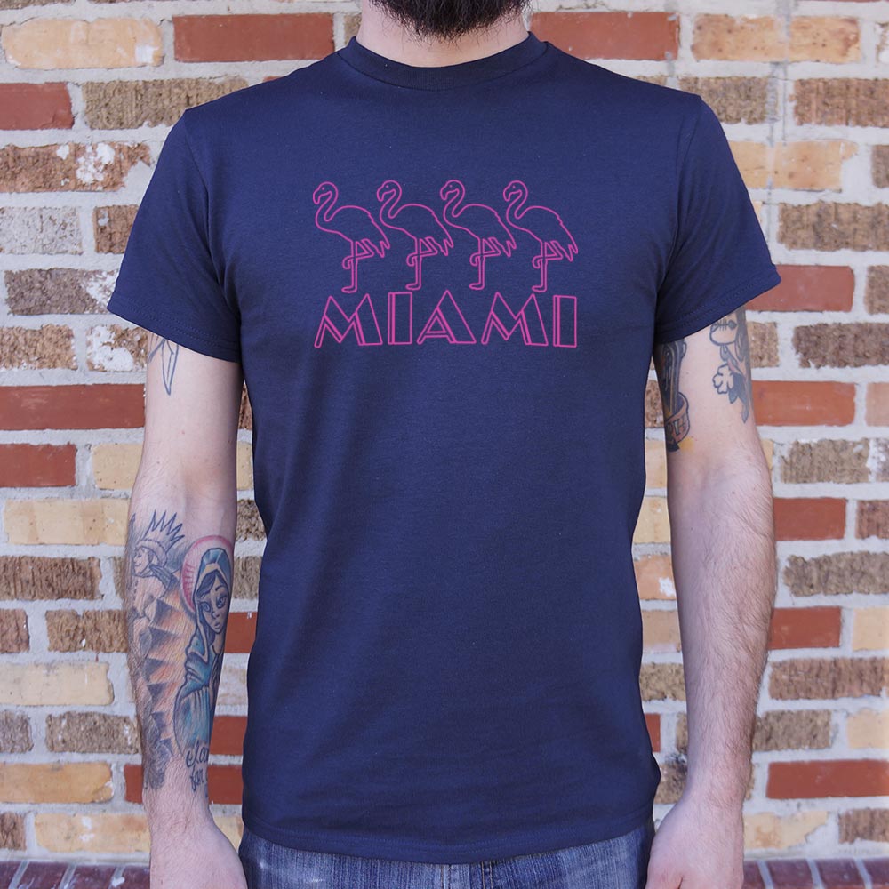 Miami Flamingos - Adult & Kids T-Shirts, Sweatshirts & Hoodies apparel design preview 1
