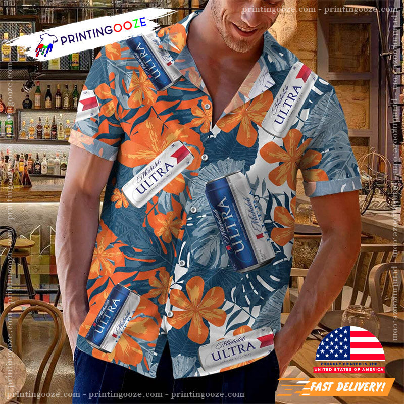 Michelob Ultra Beer Hawaiian - Adult & Kids T-Shirts, Sweatshirts & Hoodies apparel design preview 1
