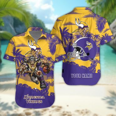Minnesota Vikings Personalized Gridiron Warrior - Adult & Kids T-Shirts, Sweatshirts & Hoodies apparel design preview 1
