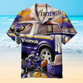 Minnesota Vikings Retro Design Hawaiian - Adult & Kids T-Shirts, Sweatshirts & Hoodies apparel design preview 1