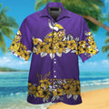Minnesota Vikings Short Sleeve Button Up Tropical - Adult & Kids T-Shirts, Sweatshirts & Hoodies apparel design preview 1