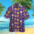 Minnesota Vikings Short Sleeve Button Up Tropical - Adult & Kids T-Shirts, Sweatshirts & Hoodies apparel design preview 1