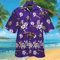 Minnesota Vikings Short Sleeve Button Up Tropical - Adult & Kids T-Shirts, Sweatshirts & Hoodies apparel design preview 1