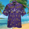 Minnesota Vikings Short Sleeve Button Up Tropical - Adult & Kids T-Shirts, Sweatshirts & Hoodies apparel design preview 1