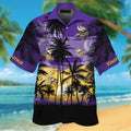 Minnesota Vikings Short Sleeve Button Up Tropical - Adult & Kids T-Shirts, Sweatshirts & Hoodies apparel design preview 1