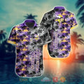 Minnesota Vikings Twilight Palm Breeze Hawaiian - Adult & Kids T-Shirts, Sweatshirts & Hoodies apparel design preview 1