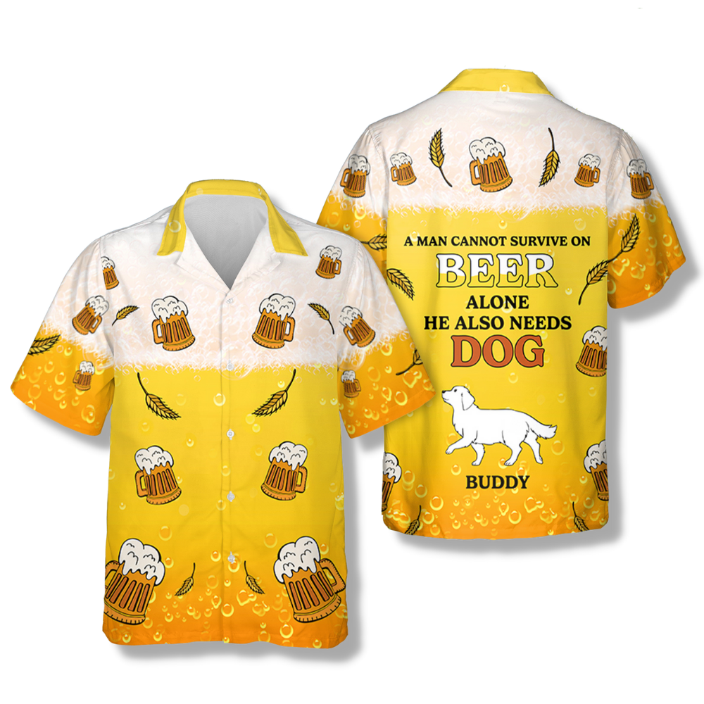He Also Needs Dogs Personalized Custom Hawaiian - Adult & Kids T-Shirts, Sweatshirts & Hoodies apparel design preview 1