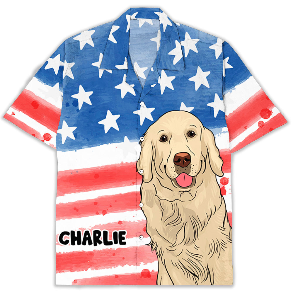 Greatest Dog Dad Personalized Custom Hawaiian - Adult & Kids T-Shirts, Sweatshirts & Hoodies apparel design preview 1