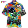 Monster Truck Colorful Painting Hawaiian Trendy Aloha - Adult & Kids T-Shirts, Sweatshirts & Hoodies apparel design preview 1