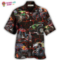 Monster Truck Lava Style Hawaiian Trendy Aloha - Adult & Kids T-Shirts, Sweatshirts & Hoodies apparel design preview 1