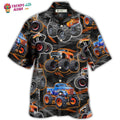 Monster Truck Racing Art Hawaiian Trendy Aloha - Adult & Kids T-Shirts, Sweatshirts & Hoodies apparel design preview 1