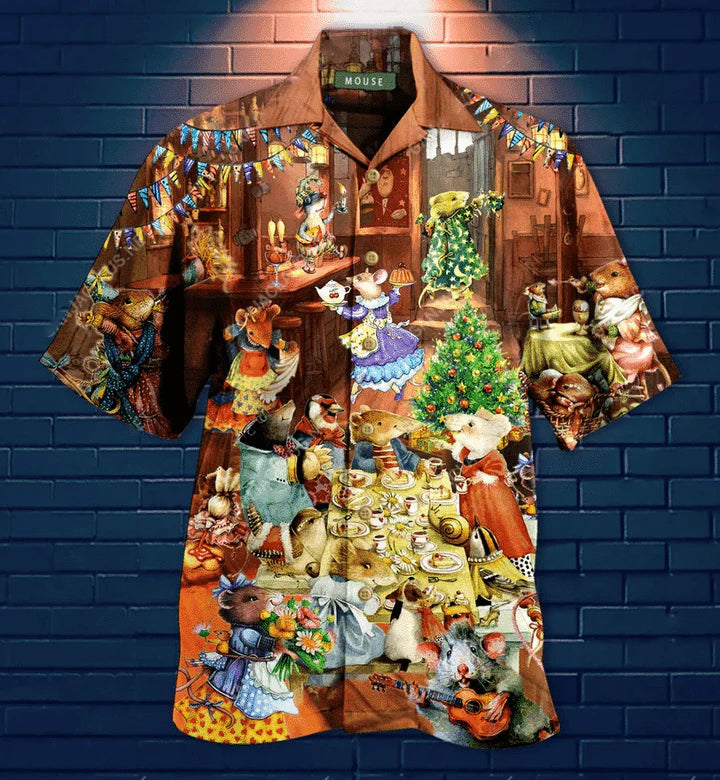 Mouse Trendy Hawaiian - Adult & Kids T-Shirts, Sweatshirts & Hoodies apparel design preview 1