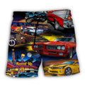 Muscle Car Family Art Trendy Aloha Hawaiian Beach - Adult & Kids T-Shirts, Sweatshirts & Hoodies apparel design preview 1