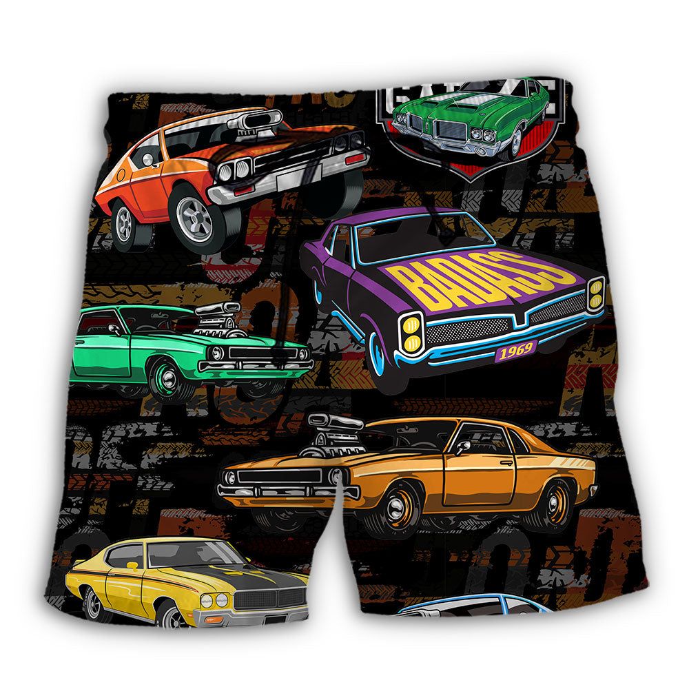 Muscle Car Racing Speed Road Trendy Aloha Hawaiian - Adult & Kids T-Shirts, Sweatshirts & Hoodies apparel design preview 1