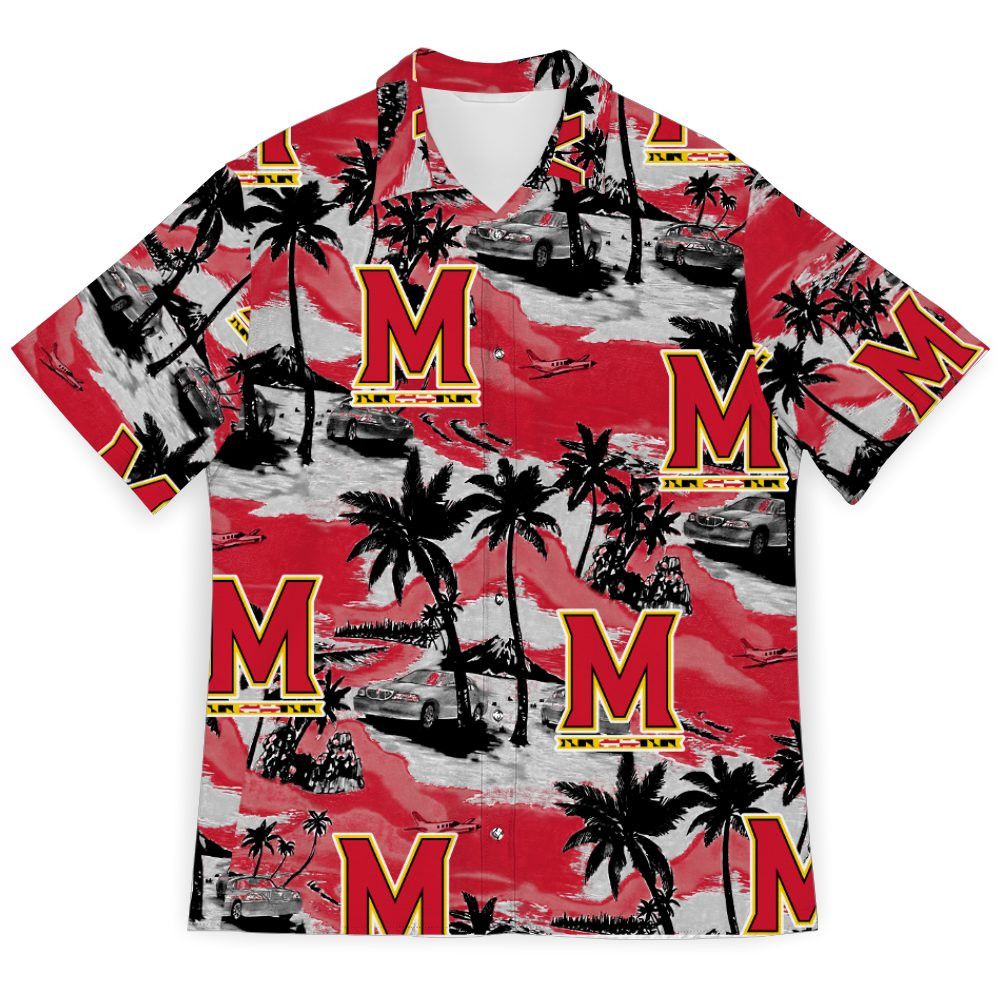 Ncaa Maryland Terrapins Coconut Trees Car Trendy - Adult & Kids T-Shirts, Sweatshirts & Hoodies apparel design preview 1