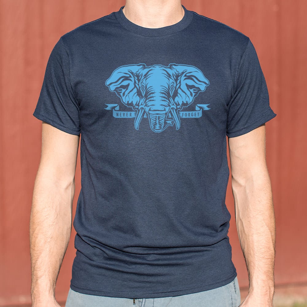 Never Forget Elephant - Adult & Kids T-Shirts, Sweatshirts & Hoodies apparel design preview 1