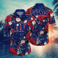 New York Giants Elegant Bloom Hawaiian - Adult & Kids T-Shirts, Sweatshirts & Hoodies apparel design preview 1