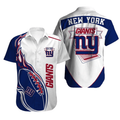 New York Giants Flaming Football Hawaiian - Adult & Kids T-Shirts, Sweatshirts & Hoodies apparel design preview 1