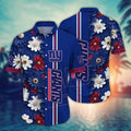 New York Giants Floral Stripe Harmony Hawaiian - Adult & Kids T-Shirts, Sweatshirts & Hoodies apparel design preview 1