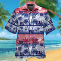 New York Giants Short Sleeve Button Up Tropical - Adult & Kids T-Shirts, Sweatshirts & Hoodies apparel design preview 1