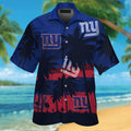 New York Giants Short Sleeve Button Up Tropical - Adult & Kids T-Shirts, Sweatshirts & Hoodies apparel design preview 1