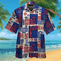 New York Giants Short Sleeve Button Up Tropical - Adult & Kids T-Shirts, Sweatshirts & Hoodies apparel design preview 1
