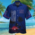 New York Giants Short Sleeve Button Up Tropical - Adult & Kids T-Shirts, Sweatshirts & Hoodies apparel design preview 1