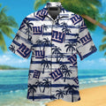 New York Giants Short Sleeve Button Up Tropical - Adult & Kids T-Shirts, Sweatshirts & Hoodies apparel design preview 1